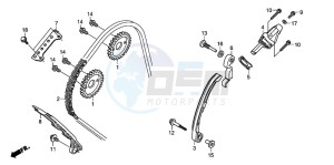 CBR600RR drawing CAM CHAIN/TENSIONER