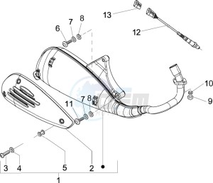 LX 150 4T ie E3 drawing Silencer