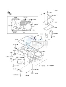 ZX 1100 D [NINJA ZX-11] (D1-D3) [NINJA ZX-11] drawing BREATHER COVER_OIL PAN