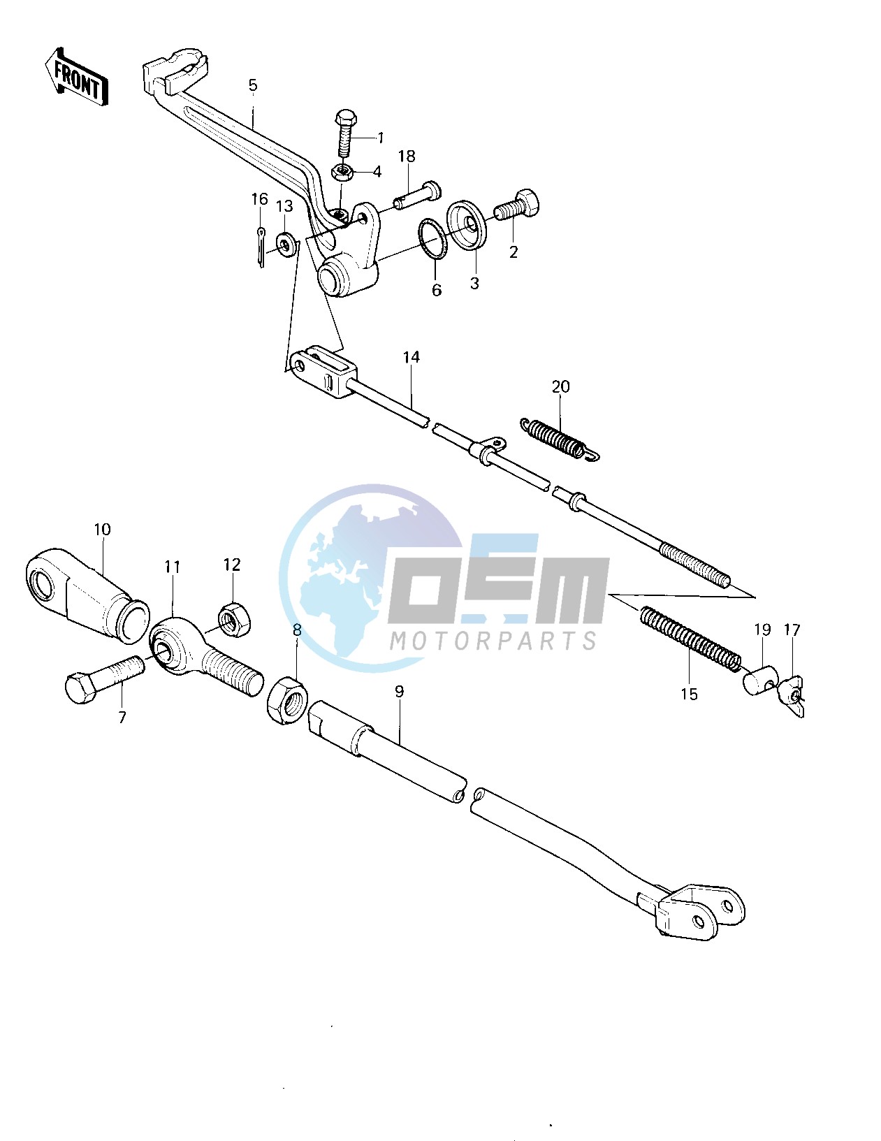 BRAKE PEDAL_TORQUE LINK -- 80 A1- -