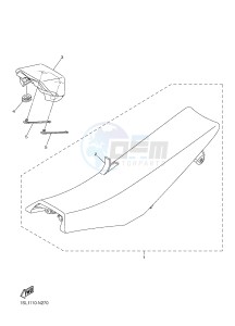 YZ250FX (B29C B29D B29E B29E B29F) drawing SEAT