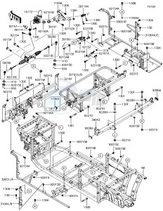 MULE PRO-DXT KAF1000BHF EU drawing Frame