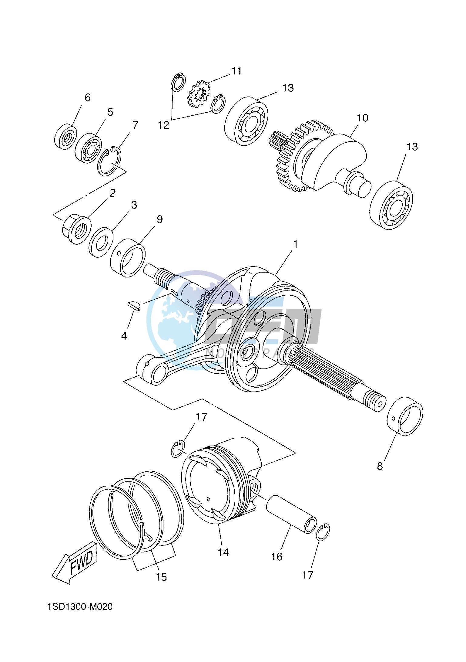 CRANKSHAFT & PISTON