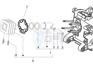 NRG 50 power DT drawing Cylinder - Piston - Wrist pin unit