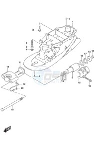 DF 250 drawing Drive Shaft Housing SS Model w/Transom (L)