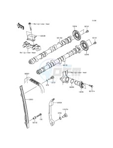 VERSYS 1000 KLZ1000BGF FR GB XX (EU ME A(FRICA) drawing Camshaft(s)/Tensioner