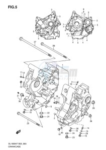 DL 1000 V-STROM EU-UK drawing CRANKCASE