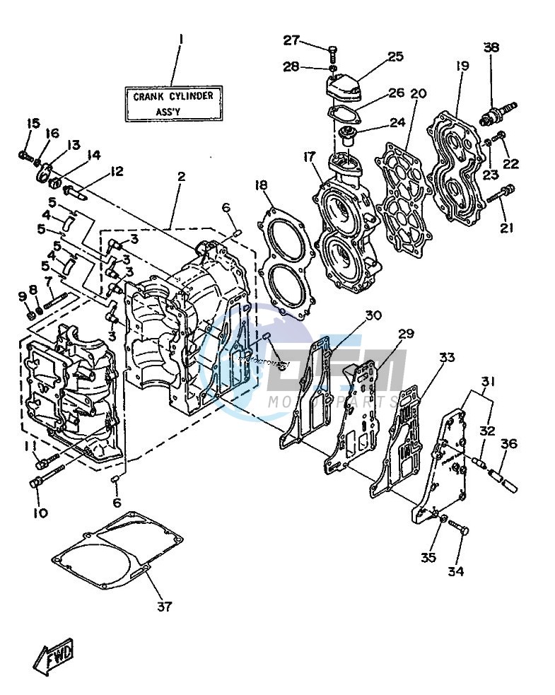 CYLINDER--CRANKCASE