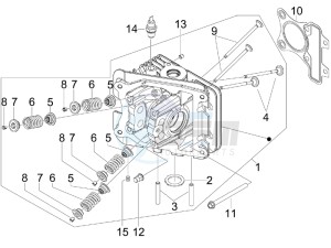 Primavera 50 4T-4V (NAFTA) drawing Head unit - Valve