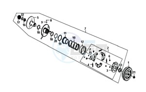 MIO 50I 25KMH (L8) NL EURO4 drawing CLUTCH