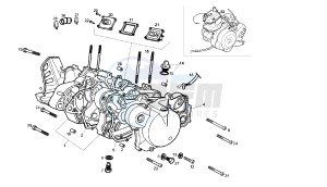 SENDA SM DRD RACING LTD - 50 CC VTHSR2D2B EU2 drawing CRANKCASE - COVER