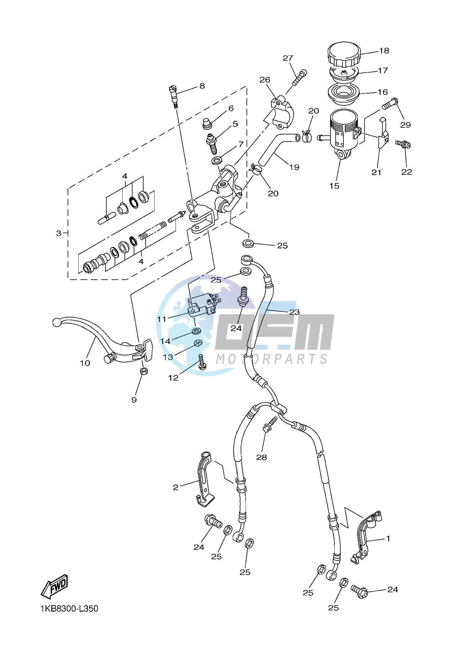 FRONT MASTER CYLINDER