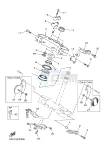 WR450F (1DXJ 1DXF 1DXH 1DXG) drawing STEERING