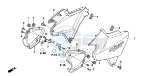 CB1300S CB1300SUPERBOLD'OR drawing SIDE COVER (CB1300/A/S/SA )