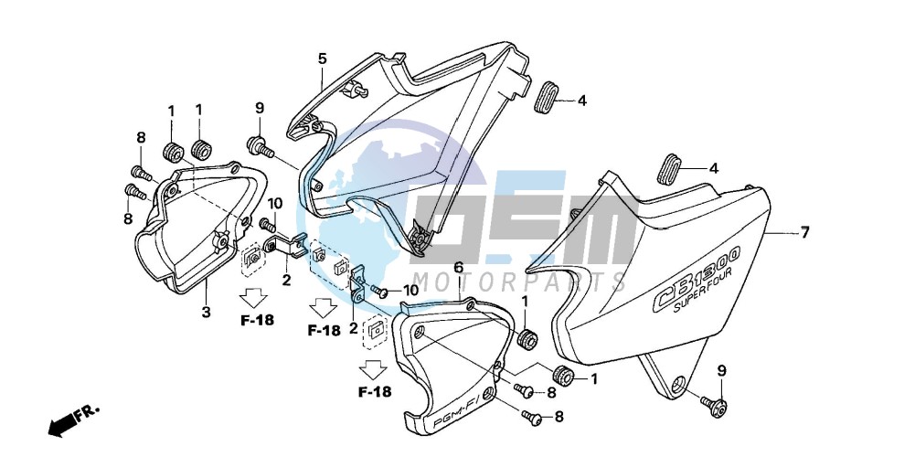 SIDE COVER (CB1300/A/S/SA )