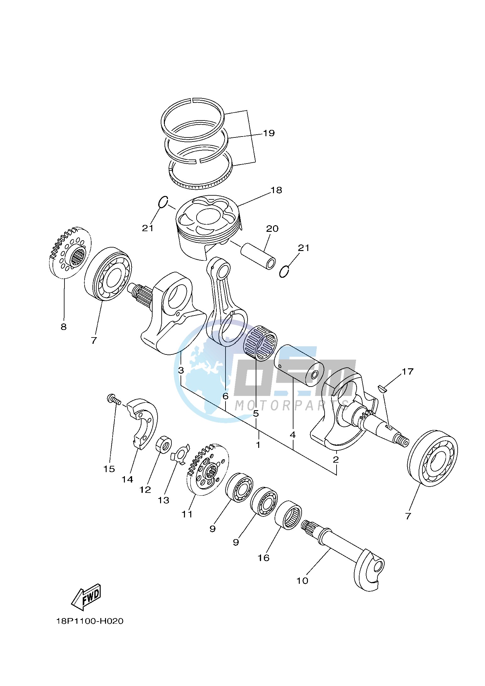 CRANKSHAFT & PISTON