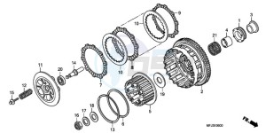 CBR600RR9 U / MME SPC 2U drawing CLUTCH