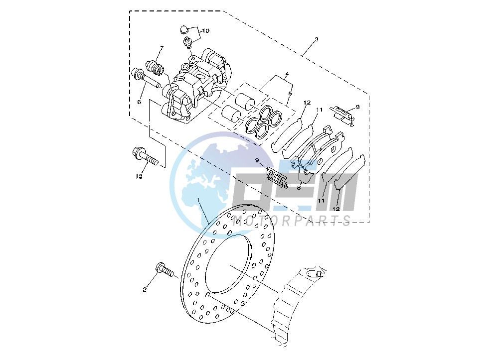 REAR BRAKE CALIPER