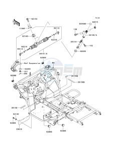 KAF 400 A [MULE 610 4X4] (A6F-AF) A9F drawing FRAME