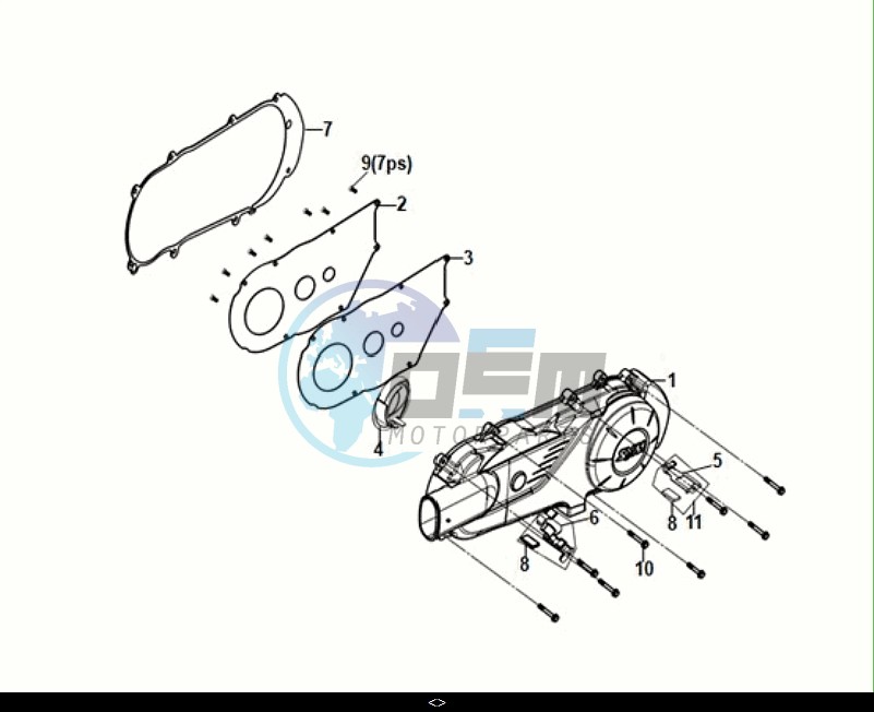 L. CRANK CASE COVER