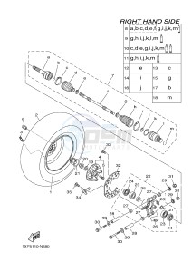 YXM700ES YXM70VPSF VIKING (1XPX) drawing REAR WHEEL 2