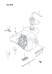 RM80 (E3) drawing FUEL TANK (MODEL R S)