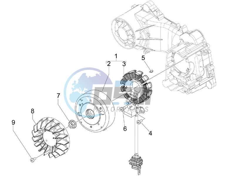 Flywheel magneto