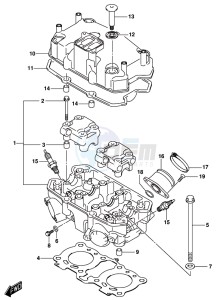 DL250 drawing CYLINDER HEAD