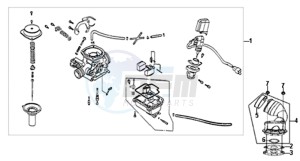 ALLO 50 45 KMH drawing CARBURATOR