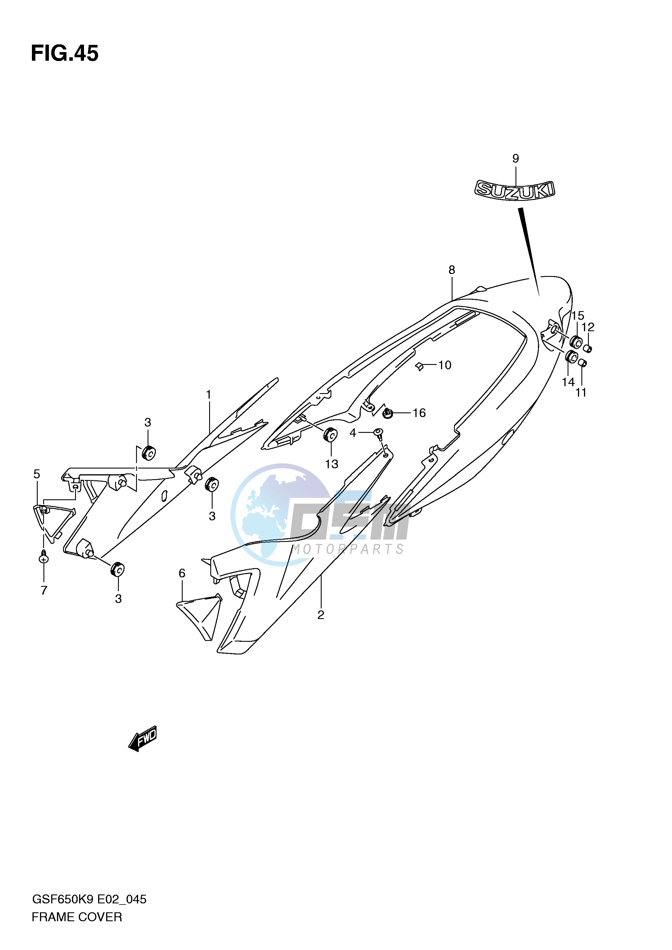 FRAME COVER (WITH COWLING)