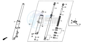 XL125V VARADERO drawing FRONT FORK