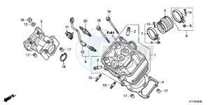 CBR125RSC drawing CYLINDER HEAD