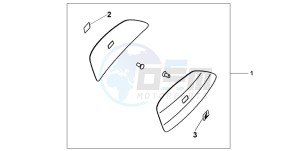 CBF600NA drawing COLOUR PANEL SET