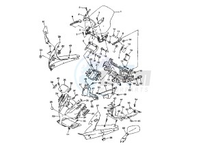 FJR 1300 drawing COWLING