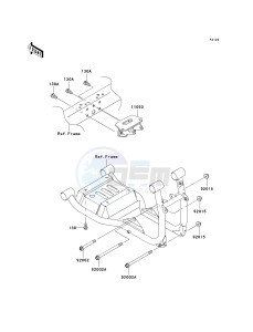 KAF 620 P [MULE 4000] (P9F-PAF) P9F drawing ENGINE MOUNT