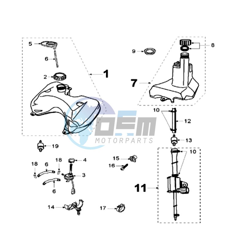 TANK AND FUEL PUMP