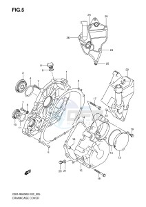 GSX-R600 (E2) drawing CRANKCASE COVER