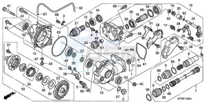 TRX420FAA Europe Direct - (ED) drawing FRONT FINAL GEAR