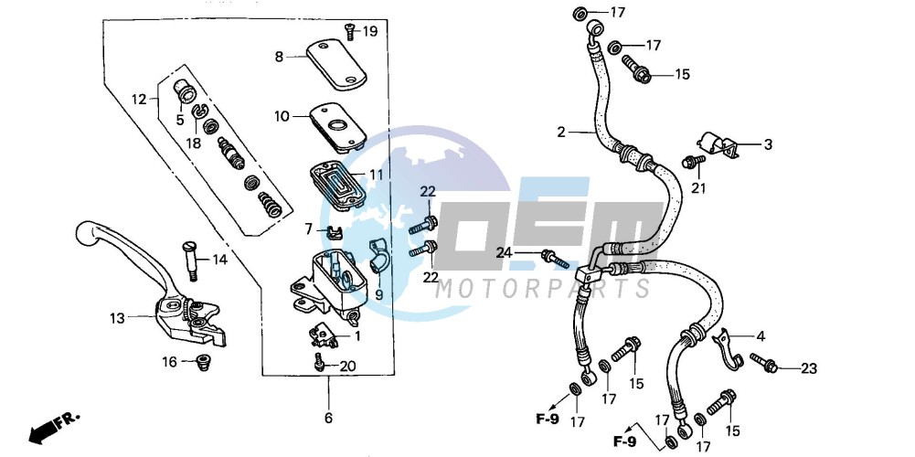 FR. BRAKE MASTER CYLINDER