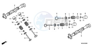 GL18009 UK - (E / AB MKH NAV) drawing CAMSHAFT/VALVE