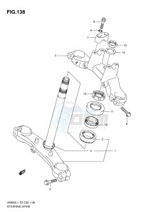 AN650 (E3-E28) Burgman drawing STEERING STEM