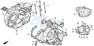 TRX300 FOURTRAX drawing CRANKCASE