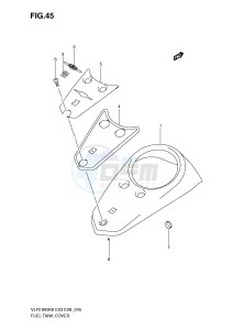 VLR1800 (E3-E28) drawing FUEL TANK COVER