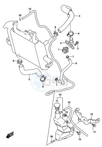 GSX-S125 drawing RADIATOR HOSE