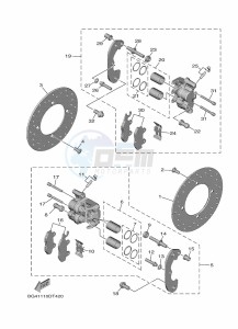 YXF850ES YX85FPSP (BARM) drawing REAR BRAKE CALIPER