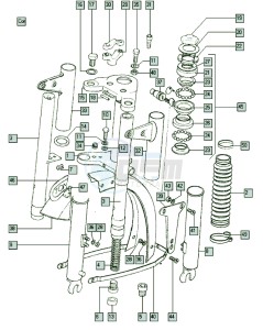 A35_J3-J5 50 J3-J5 drawing Front fork