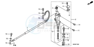 CRF450RA Europe Direct - (ED) drawing RR. BRAKE MASTER CYLINDER