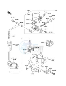 KX85_/_KX85_II KX85BBF EU drawing Front Master Cylinder