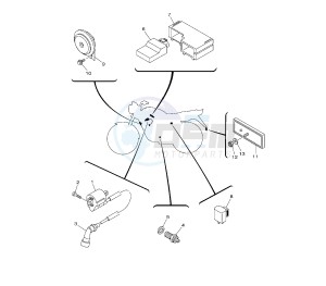 YBR 125 drawing IGNITION COIL AND CDI UNIT