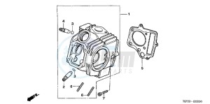 TRX90XB drawing CYLINDER HEAD